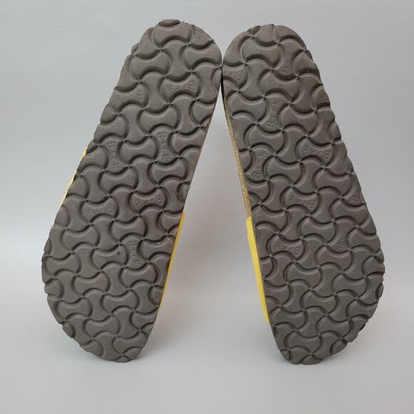 Birkenstock Madrid Big Buckle Sandals Sz 38 Narrow Yellow Nubuck Women’s 7 US - Picture 11 of 13